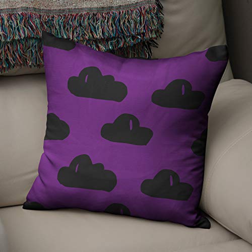 Le Jardin du Lin Kissen Zierkissenbezug Kissenbezug, Lila & Schwarz Dekoration, Für Zuhause Autos Büro Sofa Wohnzimmer Couch Schlafzimmer Dekor, 50x50 Cm - Entworfen und hergestellt in der Türkei Le Jardin du Lin Kissen Zierkissenbezug Kissenbezug, Lila & Schwarz Dekoration, Für Zuhause Autos Büro Sofa Wohnzimmer Couch Schlafzimmer Dekor, 50x50 Cm - Entworfen und hergestellt in der Türkei von Bonamaison