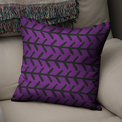 Le Jardin du Lin Kissen Zierkissenbezug Kissenbezug, Lila & Schwarz Dekoration, Weich Bequem, Für Zuhause Autos Büro Sofa Wohnzimmer Couch Schlafzimmer Dekor, 43x43 Cm - Hergestellt in der Türkei Le Jardin du Lin Kissen Zierkissenbezug Kissenbezug, Lila & Schwarz Dekoration, Weich Bequem, Für Zuhause Autos Büro Sofa Wohnzimmer Couch Schlafzimmer Dekor, 43x43 Cm - Hergestellt in der Türkei von Bonamaison