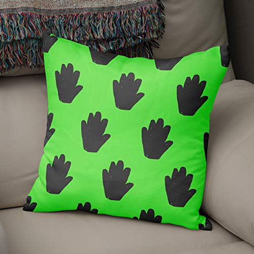 Le Jardin du Lin Kissen Zierkissenbezug Kissenbezug, Neongrün & Rauch Dekoration, Für Zuhause Autos Büro Sofa Wohnzimmer Couch Schlafzimmer Dekor, 50x50 Cm - Entworfen und hergestellt in der Türkei von Bonamaison