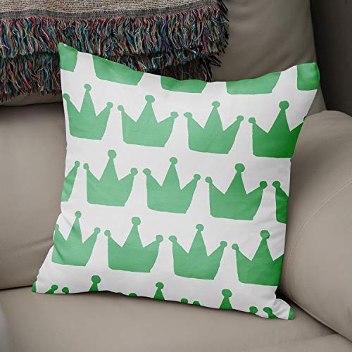 Le Jardin du Lin Kissen Zierkissenbezug Kissenbezug, Benzin Grün & Weiß Dekoration, Weich Bequem, Für Zuhause Autos Büro Sofa Wohnzimmer Couch Schlafzimmer Dekor, 43x43 Cm - Hergestellt in der Türkei von Bonamaison