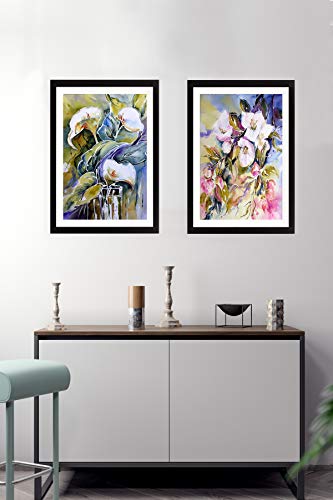 Le Jardin du Lin dekorativ 100% Mdf Malerei für Startseite,Gemälde für Wohnzimmer, Kunstdruck für Küche, Gerahmte Bilder für Schlafzimmer 34X44 Cm, 2 Stück - Hergestellt in der Türkei von Le Jardin du Lin