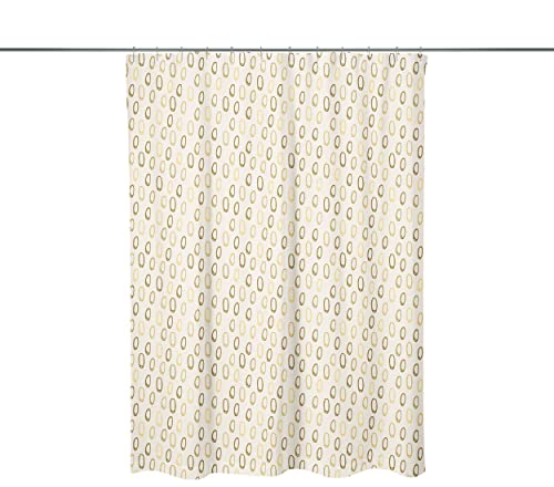 Le Jardin du Lin Digital Gedruckter Duschvorhang, Badewannenvorhang, Duschvorhangringe Enthalten, Größe: 140x200 cm - Entworfen und Hergestellt in der Türkei von Bonamaison