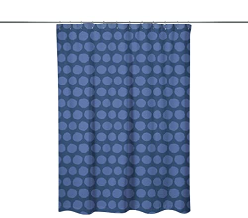Le Jardin du Lin Digital Gedruckter Duschvorhang, Badewannenvorhang, Duschvorhangringe Enthalten, Größe: 140x200 cm - Entworfen und Hergestellt in der Türkei von Bonamaison