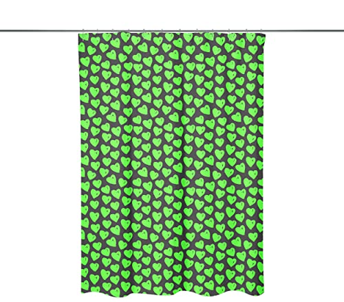 Le Jardin du Lin Digital Gedruckter Duschvorhang, Badewannenvorhang, Duschvorhangringe Enthalten, Größe: 140x200 cm - Entworfen und Hergestellt in der Türkei von Bonamaison