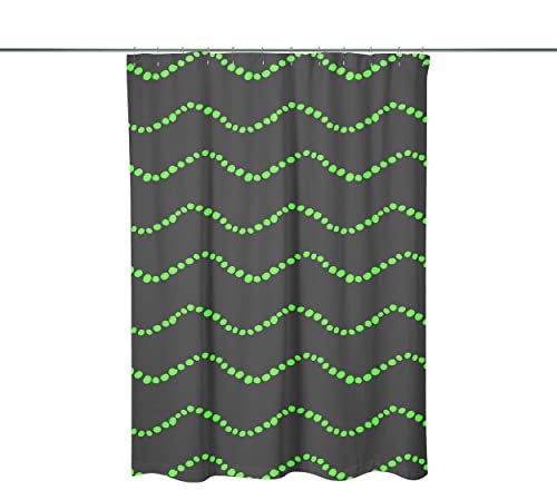 Bonamaison Digital Gedruckter Duschvorhang, Badewannenvorhang, Duschvorhangringe Enthalten, Größe: 140x200 cm - Entworfen und Hergestellt in der Türkei von Bonamaison