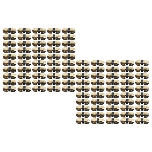 Bonbela 100 Stcs Federscharnier Stabile, Selbstschließende Federscharnier für Gläser Gehäuse Schmuckschachtel (30x13mm / 1.18x0.51in) von Bonbela