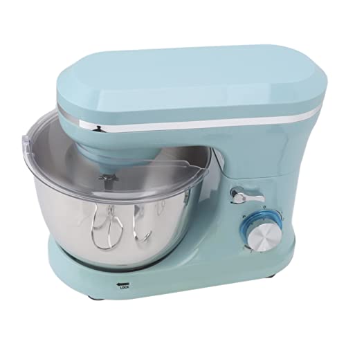 Bonbela 1000W Elektrischer Standmischer Teighaken Flachschlägerbefestigungen 8 Geschwindigkeiten 4,5 -l -Standmixer für Gemüseei EU Stecker 220 V (Blau) von Bonbela