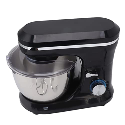 Bonbela 1000W Elektrischer Standmischer Teighaken Flachschlägerbefestigungen 8 Geschwindigkeiten 4,5 -l -Standmixer für Gemüseei EU Stecker 220 V (Schwarz) von Bonbela