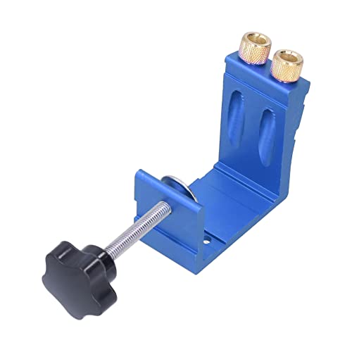 Bonbela 15 ° Lochbohrlokator Schräglochlokator Positionierer Holzbearbeitungsloch Jig Dübel Bohrkit Tischlerzubehör (Löschende Loch Öffnungsvorrichtung-blau) von Bonbela