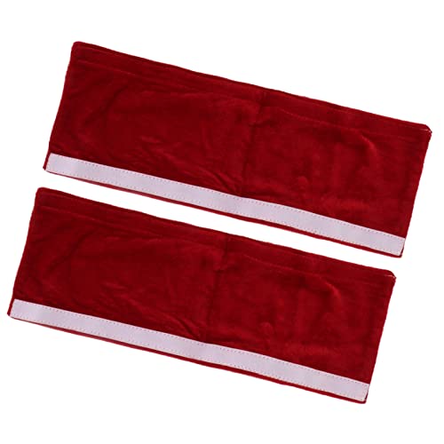 Bonbela 2 Stück Kühlschrank Griff Abdeckungen Kühlschrank Griff Ärmel Kühlschrank Griff Handschuhe Weich Staub Dicht Golden Samt für Küche Essen mit Elastischer Passform für 9-11cm (Weinrot) von Bonbela
