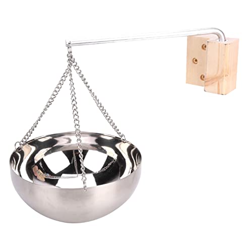 Bonbela 20 cm Sauna Bowl Edelstahl Aromatherapie ätherischer Ölhalter mit Schwungarm für Traditionelle Infrarot -Sauna -Raumzubehör von Bonbela
