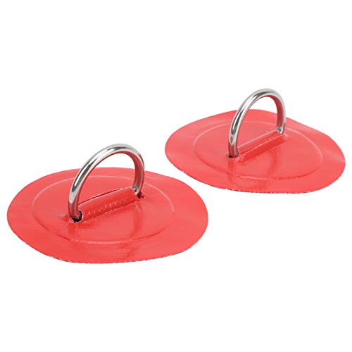 Bonbela 2pcs Aufblasbare Boot Kajak Dring Pad Patch PVC Marine Edelstahl Fixe Schnalle (Rot) von Bonbela