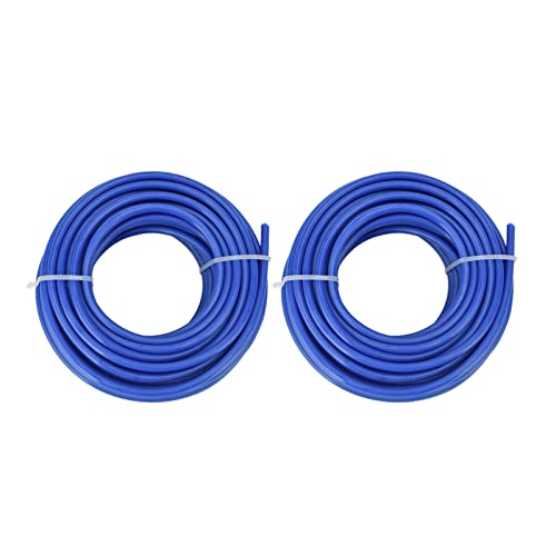 Bonbela 2pcs Rasenmäherlinie String Trimmer Line 4mm String Trimmer Line Nylon Round Blue Lawn Mäherzubehör für (10m / 32,8ft) von Bonbela