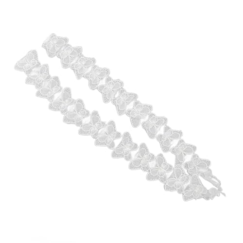 Bonbela 3 Roll -Vintage -Schmetterlingsbänder Weiße Perlenspitzenverkleidung Stickbänder für Kunsthandwerk Nähen Kleidungsdekoration Bonbela 3 Roll -Vintage -Schmetterlingsbänder Weiße Perlenspitzenverkleidung Stickbänder für Kunsthandwerk Nähen Kleidungsdekoration von Bonbela