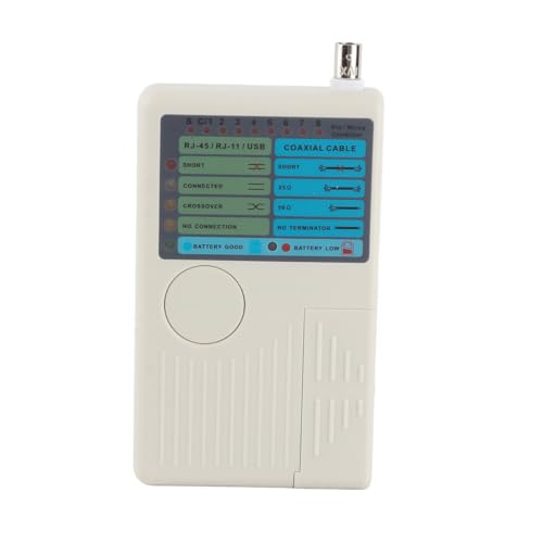 Bonbela 4-in-1-Netzwerk-Kabel-Tester LAN-Kabel-Tester-Draht-Tester mit Remote RJ45 RJ11 USB BNC für die Fehlererkennung von UTP STP-Kabeln von Bonbela