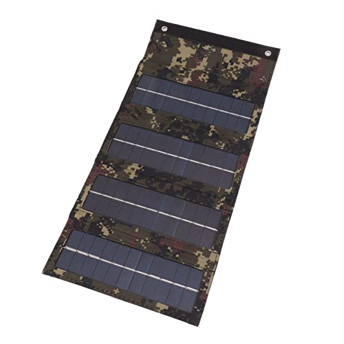 Bonbela 40 W 4 Schicht Solarpanel Ladebeutel, Faltbare Tasche, Faltbare Monokristall -Solarladegerät, Outdoor, Camping, Gehen, Notladung (Tarnung) von Bonbela