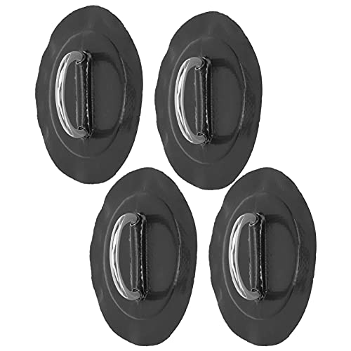 Bonbela 4pcs Aufblasbare Bootskajak Dring Pad Marine Fixed Schnalle mit Elastischer Bungee -Kabel (Schwarzer Patch) von Bonbela