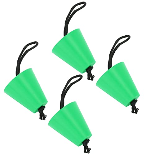 Bonbela 4pcs Scupper -Plug -Kit mit Lanyard Flexiblen Silikon Abflusslöchern Stopper Bung Universal für Kajak Kanus (Grün) von Bonbela