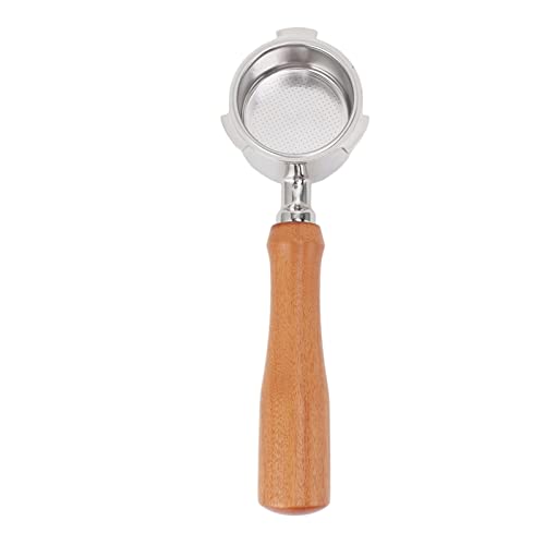 Bonbela 51 Mm 3 Ohrhörer Kaffeemaschine Portafilter mit Filterkorb Holzgrenze Bodenloser Portafilter für EC0680 (Stil 4) von Bonbela
