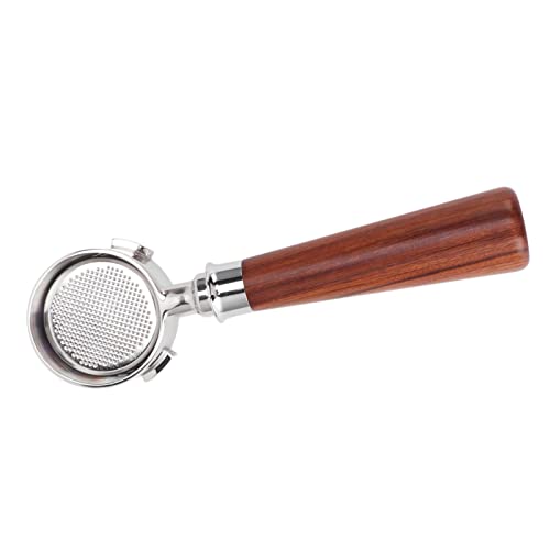 Bonbela 51 Mm 3 Ohrhörer Kaffeemaschine Portafilter mit Filterkorb Holzgrenze Bodenloser Portafilter für EC0680 (Typ A1 rotes Säurezweig) von Bonbela