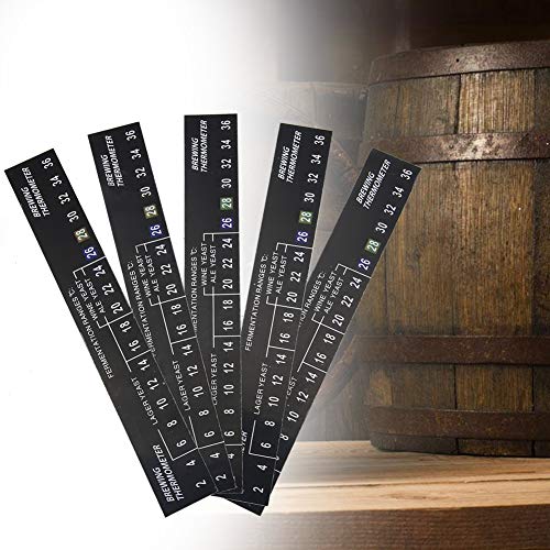Bonbela 5pcs Homebrew -Thermometerstab Am Brauen -Thermometerkleber LCD Thermometeraufkleber für Homebrew Bier Bonbela 5pcs Homebrew -Thermometerstab Am Brauen -Thermometerkleber LCD Thermometeraufkleber für Homebrew Bier von Bonbela