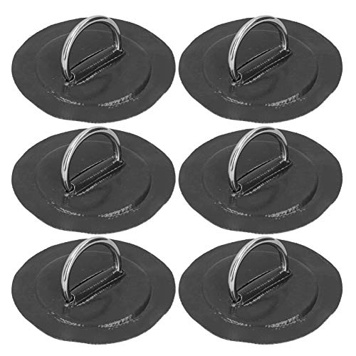 Bonbela 6 -pcs Aufblasbare Bootskajak Dring Pad Patch Marine Fixed Schnalle mit Elastischer Bungee -Kabel (Schwarz) von Bonbela