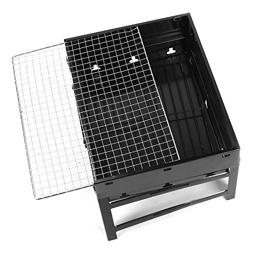 Bonbela BBQ Grill Tragbarer Edelstahl Klappbarme Grill BBQ Charcoal für Camping Im Freien von Bonbela