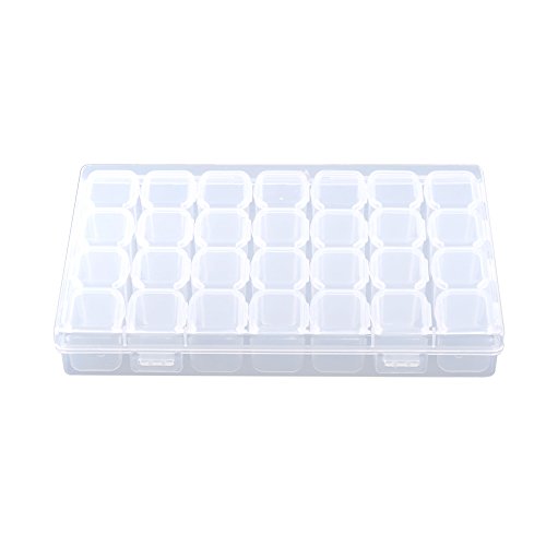 Bonbela Clear Plastic 28 Slots Verstellbare Tablettenmedizin Pillen Schmuck Lagerorganisator Box Behälter Bonbela Clear Plastic 28 Slots Verstellbare Tablettenmedizin Pillen Schmuck Lagerorganisator Box Behälter von Bonbela