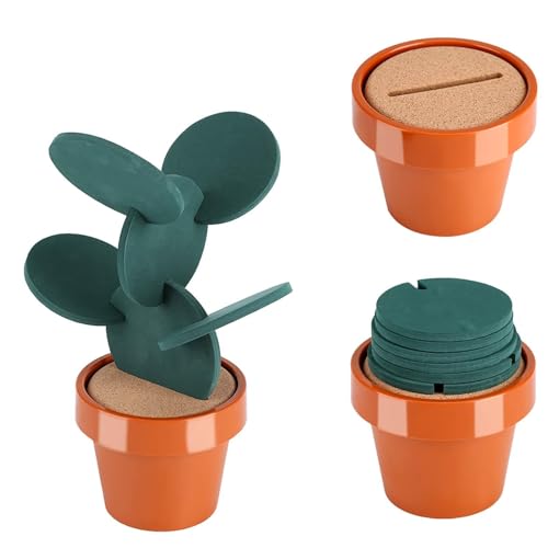 Bonbela Coasters Coaster 12 × 12 × 9 Neuheit Topf Cup Matte Wärme Isolierung Tisch Desktop Dekoration Bonbela Coasters Coaster 12 × 12 × 9 Neuheit Topf Cup Matte Wärme Isolierung Tisch Desktop Dekoration von Bonbela