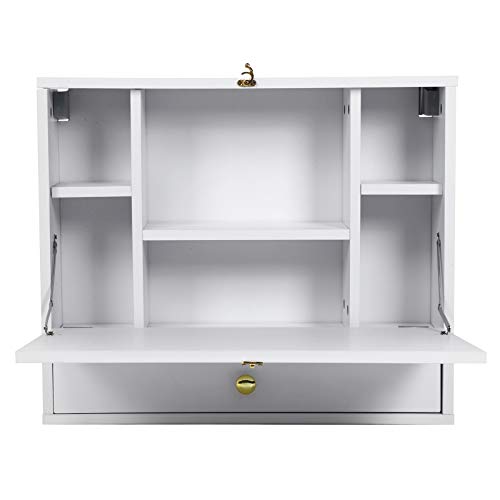 Bonbela Computer Schreibtisch Wandmontierte Multifunktionale Faltbare Laptop -Schreibtisch für Home Office von Bonbela