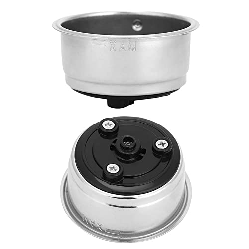 Bonbela DDetable Edelstahl Kaffeefilter Korbsiebs Sieb Kaffee Maschinenetachable Edelstahl Kaffeefilter Korbsiebs -Kaffeemaschinezubehör für Home Offouble Tasse (Doppeltes Servieren) von Bonbela