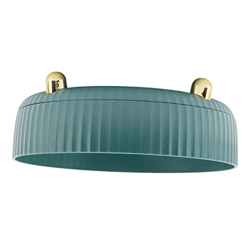 Bonbela Drehes Gewürzregal 360 Grad Rotierender Speicherregal Organizer Runde Kosmetische Gewürzregal Plattenteller für Küchenschrank Speisekammer (Grün) von Bonbela