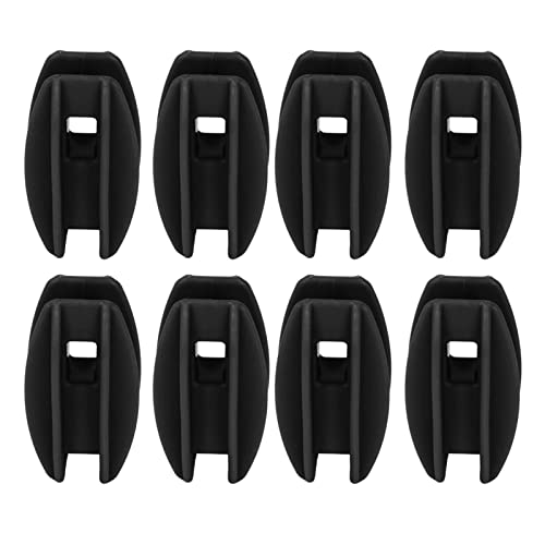 Bonbela Eckpostzaun Isolator 100pcs Elektrischer Zaun -Isolator Wetterfestes ABS -Quadratrohr nach für Stahldraht (Schwarz) von Bonbela