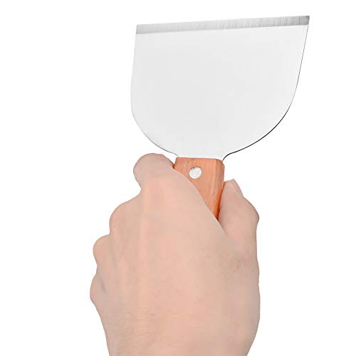 Bonbela Edelstahl Kochen Schaufel Barbecue BBQ Grill Schaber Küche Kochen Steak Gebratene Schaufel Pfannkuchen Flipper von Bonbela