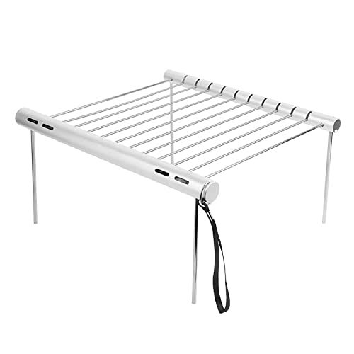 Bonbela Edelstahl Tragbarer Outdoor Grill Holzkohlegrill Grill Tragbarer Klappgrill für Camping -Kochpicknicks Im Freien von Bonbela