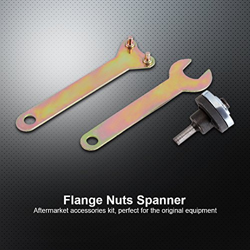 Bonbela Elektrischer Winkelmühle Flanschverriegelung Innere und äußere Nüsse mit Schraubenschlüssel -Set Aftermarket (5-teiliger Set mit einem Durchmesser von 6 mm) von Bonbela