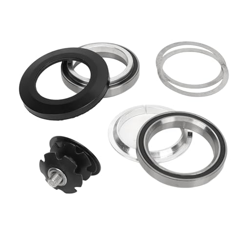 Bonbela Fahrrad -Headset Aluminiumlegierung Versiegelte Dual -Lager CNC Anodierte Färbung für 41 Mm Versteckte Kopfrohrrahmen mit 28,6 Mm Gerader Rohrgabel von Bonbela