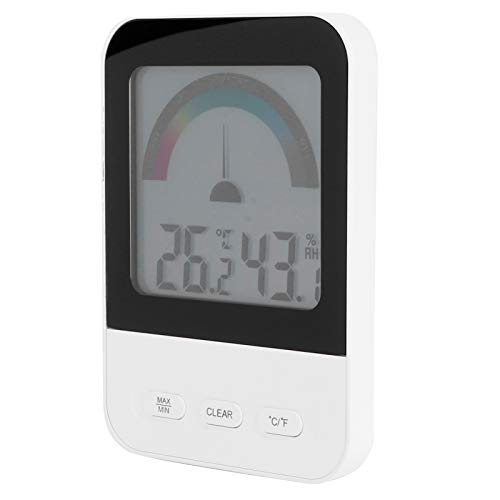 Bonbela Feuchtigkeitsmesser Digitales Elektronisches Thermometer Hygrometer mit LCD -Hintergrundbeleuchtung für Innenhaus von Bonbela