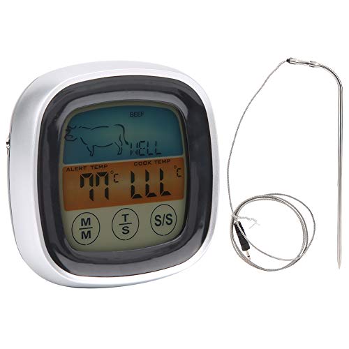 Bonbela Fleischthermometer Digital Display Touchscreen Küchentimer Gabel für Barbecue BBQ Cooking Bonbela Fleischthermometer Digital Display Touchscreen Küchentimer Gabel für Barbecue BBQ Cooking von Bonbela