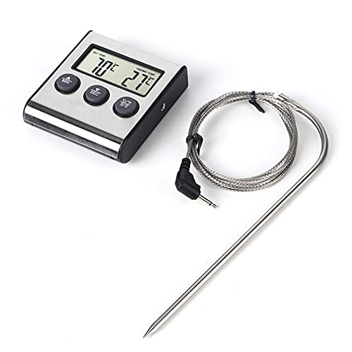 Bonbela Fleischthermometer Küche Digital BBQ Thermometer Kochen Fleischgrillthermometer mit Timerfunktion Bonbela Fleischthermometer Küche Digital BBQ Thermometer Kochen Fleischgrillthermometer mit Timerfunktion von Bonbela