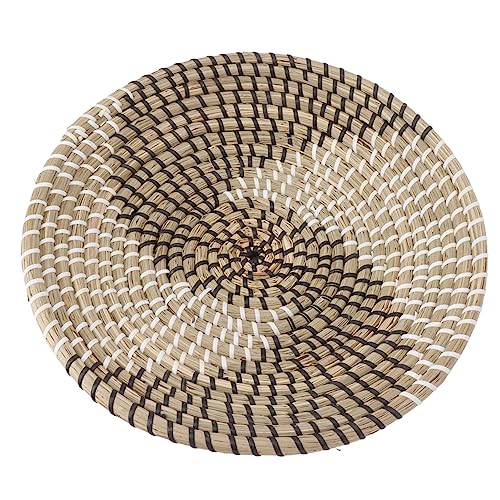 Bonbela Gewebter Wandkorb, , Handgefertigter Seetangkorb, Wohnzimmer, Multifunktionales Webendämmspiegel für die Küche (Stil 2) von Bonbela