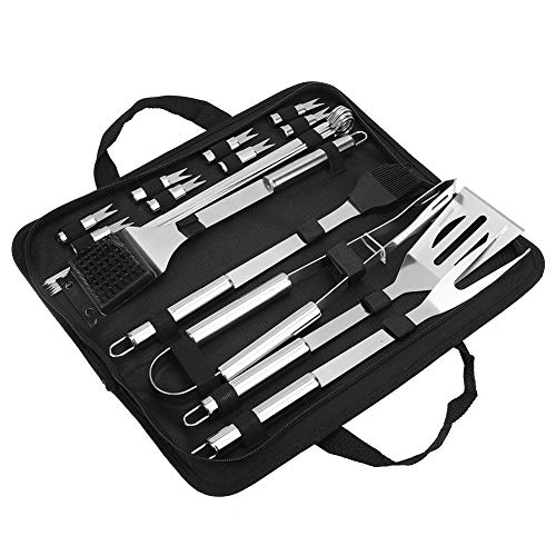 Bonbela Grillwerkzeuge - 21pcs BBQ Outdoor Edelstahl Grillwerkzeuge Utensilien Kit Küchenzubehör von Bonbela