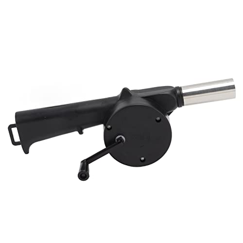 Bonbela Handkurbelgebläste Handkurbel BBQ -Lüfter Kleiner Leichter Tragbarer Zeitsparen Multi Purpose Hand Crank BBQ -Lüfter für Campingkamin Bonfire von Bonbela