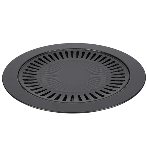 Bonbela Haushaltsgrill Pan Rauchloses Runde Nicht -Stick -Backschale BBQ Röstschale Küche Utensilien von Bonbela