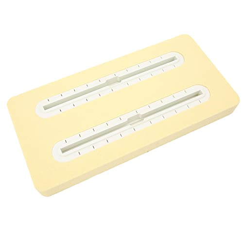 Bonbela Hydrofoil PVC -Schaumbox Wassertoil -Halterbox Wassertoilhalterungsschiene Stabiler Wasserdruck mit UV -resistentem Leichtgewicht mit 1 Schaumstoffbasis 2 -Gleisboxen für (Weiß) von Bonbela