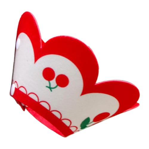 Bonbela Katzenkragen Cat Cat Recovery Elizabeth Kragen Katze Elizabethan Kragen Verstellbares Weiches Filz Verhindert das Bissen Beim Baden mit Niedlichem Muster (Kirsche) von Bonbela