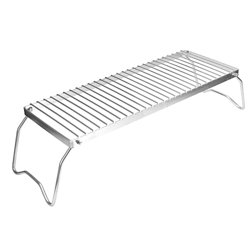 Bonbela Klappes Lagerfeuergrill Tragbares Edelstahl Barbeque Cooking Rack Rost Grid von Bonbela