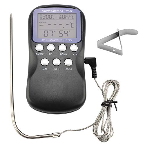 Bonbela Kochen Lebensmittel Timer Digital Wired Barbecue BBQ Fleischofen Elektronischer Thermometer Grill Kochen Lebensmittelsonde von Bonbela