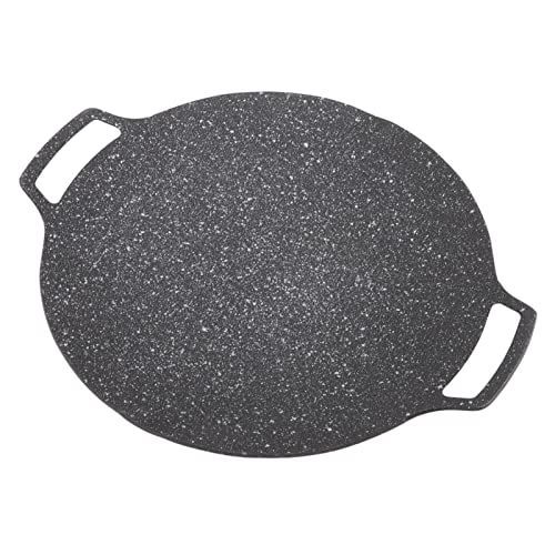 Bonbela Koreaner BBQ -Plattengrillgrill -Platten Barbecue Werkzeug Non Stab Kreisförmige Bratpfanne für Haus Im Freien Im Freien (Gastyp 36 cm) von Bonbela