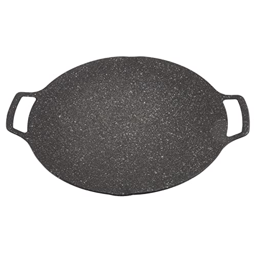 Bonbela Koreaner BBQ -Plattengrillgrill -Platten Barbecue Werkzeug Non Stab Kreisförmige Bratpfanne für Haus Im Freien Im Freien (Universeller Typ 30 cm) von Bonbela